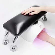 Large Manicure Table Mat With Armrest, PU Leather Ergonomic Manicure Support Pillow, Metal Frame, Waterproof And Non-Slip Manicure Table Mat, Suitable For Nail Salons And Home DIY Manicure Tools - Multicolor - View 3