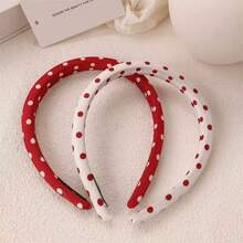 Diadema con diseño de robot de lunares, un accesorio de cabello multifuncional y novedoso para mujeres, que se puede usar como una diadema especial o para lavarse la cara, con un diseño de diadema de parte superior alta - Multicolor - Ver 19