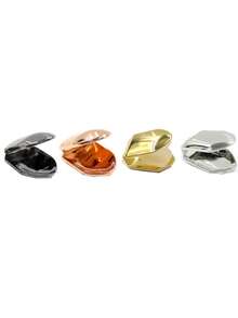 1pc/4pcs Plain Diagonal Rhinestone Teeth Grillz, Unique Hip-Hop Style Accessory For Party, Daily Wear, Unisex Holiday Gift - Multicolor - View 15