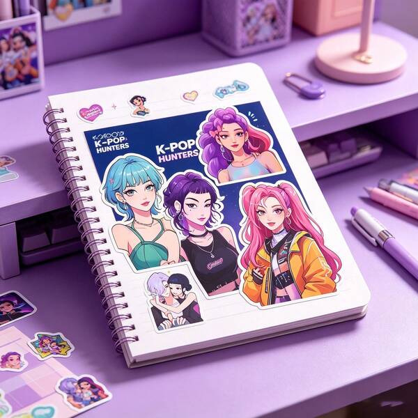 50 piezas/Set Tarjetas LOMO de Ídolos Coreanos, Pegatinas de Cazador de Guerreros K-Pop, Decoraciones de Retratos de Alta Definición Adecuadas para Coleccionistas de Fans, Superficie Suave Fácil de Pegar y Despegar, Aplicable para Scrapbooking, Diarios, Decoración de Bolsos, También Regalos Ideales para el Día de la Madre, Día del Maestro, Temporada de Graduación