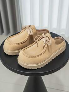 Spring/Summer Casual Kangaroo Slip-On Shoes, Fashionable Driving Shoes, Versatile Sneakers, High Quality - Khaki - View 6