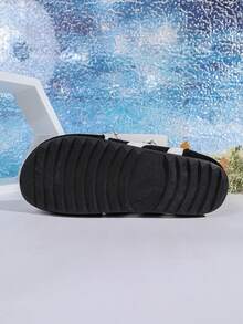 女士新款春秋季时尚运动鞋，复古低帮厚底休闲运动鞋，百搭运动鞋 - 黑色 - 查看 6