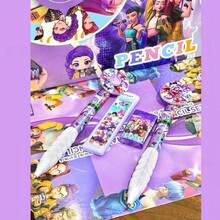 Hasbro 1 pieza Conjunto de lápices de regalo de estilo oscuro de chica mágica, impresión de dibujos animados de alta calidad, mina suave, adecuado para exámenes, práctica de escritura, dibujo, set de papelería para estudiantes de secundaria/primaria - Multicolor - Ver 4