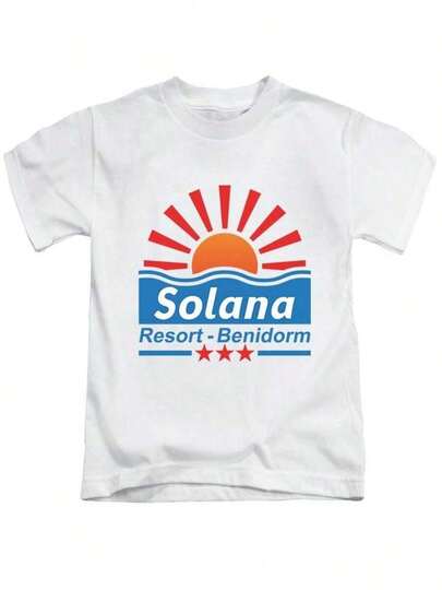 Solana Resort Benidorm Adult T-Shirt Viral Top Benidorm Crew Neck T-Shirt Benidorm Festival T-Shirt Matching T-Shirt 2026 Holiday Shirt Festival Outfit Summer T-Shirt Daily Wear Versatile Top First Choice For Gifts