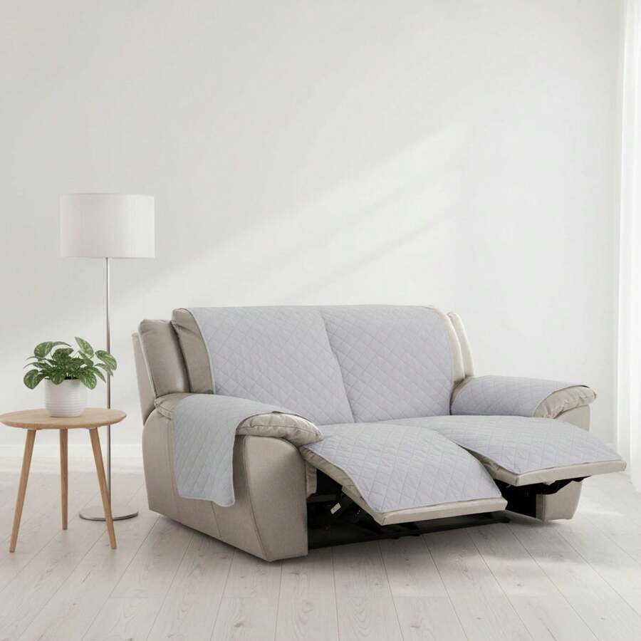 Kiva Padded And Non-Slip Relax Sofa Cover, Various Colors Available – Premium Protection Sofa Cover, Comfort And Style In An Adjustable And Washable Design - Gris - View 1
