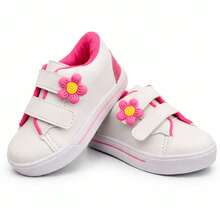 Girls' Sneakers, Children's Footwear, Back-To-School Fashion, Floral Print. - Pink - View 3