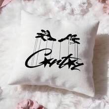 Fashion Brand C-CorteizS Cushion Cover Premium Comfort Reversible Pillow Cove -Two In One Design For Any Room & Car Interior - Black8 - View 11