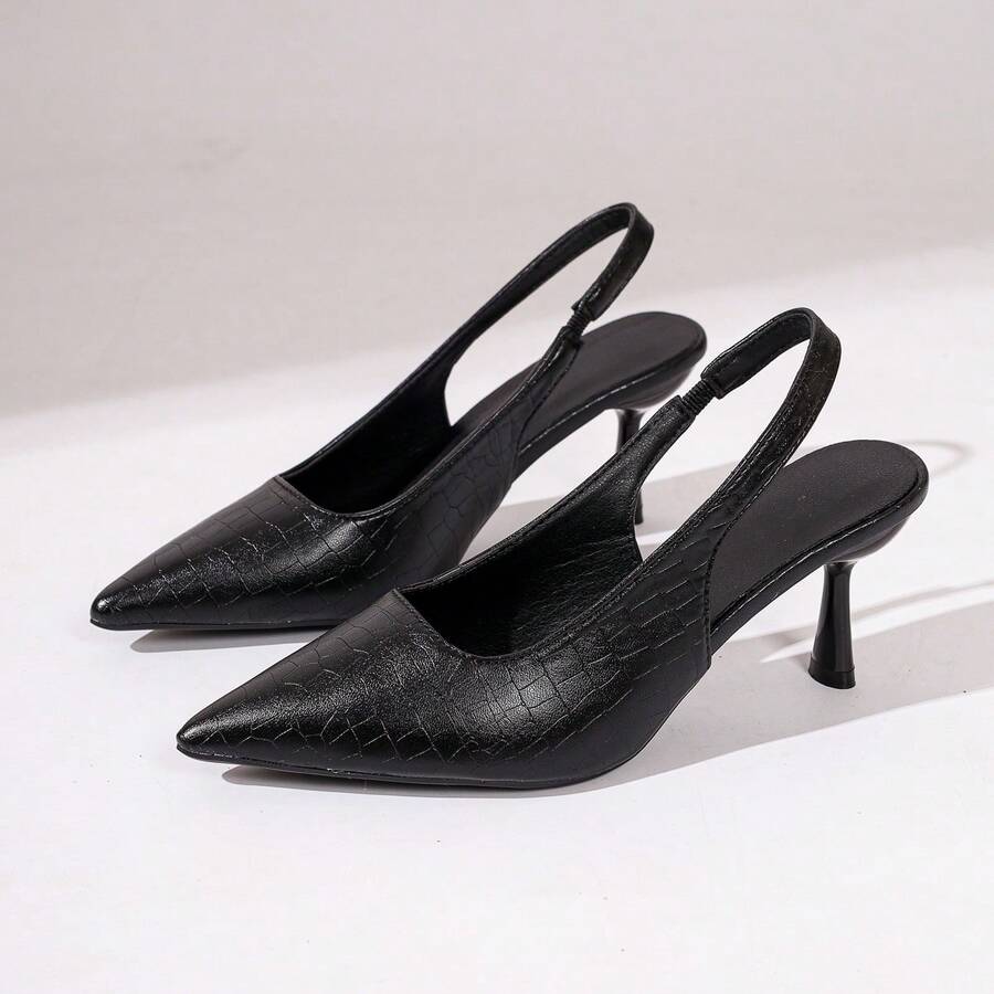 Women's Spring High Heels, Fashionable Versatile Work Shoes, French Style Summer Sandals