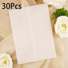 Bộ giấy gói thiệp mời Kraft/giấy da cao cấp đã gấp sẵn, kích thước 5x7 inch - Giấy gói thiệp cưới Kraft 5x7 inch (13x18 cm) - Màu trong suốt - trong suốt - Xem 12