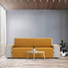 Kiva Padded And Reversible 3-Seater Sofa Cover, Various Colors Available - Premium Sofa Protector, Fitted, Durable And Elegant Material - 挪威芥末 - 查看 5