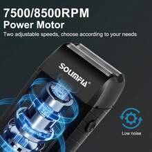 1pc Multifunctional Electric Shaver For Men, USB Rechargeable, 2-Speed Adjustable, Bald Head Whitening - Multicolor - View 6