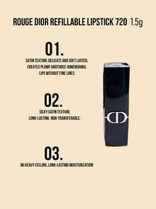 Dior Makeup Gift Set, Mascara 0 Black (4g Sample) + Dior Lipstick 720 Rosewood (1.5g Sample) + Rose Gold Folding Mirror, Suitable For Personal Use And Gifting - Dior Makeup Set - View 6