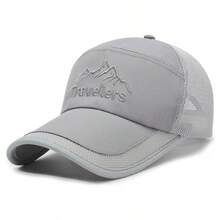 Breathable Mesh Sunscreen Baseball Cap, Quick-Drying, Fashionable, Versatile For Sports, Fishing, Beach Travel, Spring/Summer - A - View 7