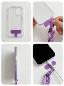 Crossbody Phone Lanyard-An Accessory Combining Hands-Free Convenience, Anti-Loss Functionality, And A Sporty Style; Features A Detachable Connector Tab And Is Designed Specifically For College Students And Outdoor Workers. - Multicolor - View 11