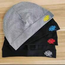 Mũ len thêu, mũ lưỡi trai phong cách hip hop đường phố, mũ len dệt kim kiểu retro, dòng sản phẩm Y2K Dopamine Color Series - Nhiều màu - Xem 1