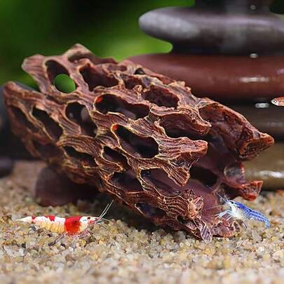 1pc Aquarium Hiding House, Shrimp Nest, Breeding Tank - Provides Spawning Shelter For Fish & Shrimp, Also Serves As Aquarium Decor, Offers Hiding Place From Attacks And Shelter For Small Fish & Shrimp, Suitable For Ornamental Fish & Shrimp Breeding, Also Applicable For Reptiles And Insects, Landscaping Decor, Aquarium Ornament, Adds Colorful Fun To Fish Tank