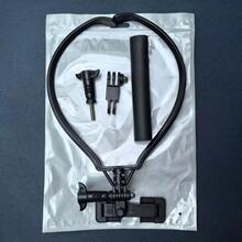 Soporte para teléfono montado en el cuello, cambia rápidamente entre los modos horizontal y vertical, adecuado para usuarios con postura encorvada, compatible con cámaras de acción - Negro - Ver 12