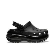 Crocs 镂空木屐 Mega Crush 木屐 EVA 木屐，2.4 英寸厚底，经典木屐款式，黑色 207988-001 - 207988-001 - 查看 2