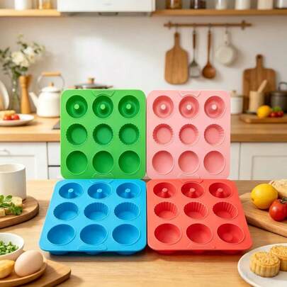 Khuôn silicon làm bánh tráng miệng, mềm mại và dễ lấy bánh ra, chịu nhiệt và lạnh, không mùi. Hình dạng tinh tế và đa dạng, dễ dàng làm bánh ngọt, bánh pudding, sô cô la, thạch, đá viên và nhiều món tráng miệng khác. Dễ vệ sinh và chống dính, có thể tái sử dụng, thích hợp cho việc làm bánh tại nhà và các món ăn vặt tự làm. Giúp ngay cả người mới bắt đầu cũng dễ dàng tạo ra những món ngon chất lượng cao.
