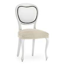 Kiva 2 Universal And Versatile Chair Covers, Various Colors Available – Easy-To-Fit Protective Chair Cover For Backrest, Seat And Arms - 奶油白 - 查看 3