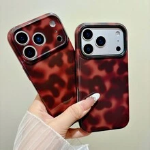 Koolife 1 pieza Funda de teléfono con diseño de caparazón de tortuga 2 en 1, compatible con iPhone 17 Pro Max, compatible con iPhone 16 Pro Max, 15 Pro Max, 14 Pro Max, funda de teléfono coreana elegante e interesante, compatible con iPhone 13/14/15/16/17 Pro Max Plus, diseño elegante para hombres y mujeres, regalo ideal para Navidad, San Valentín, Pascua, temporada de bodas y cumpleaños - Diseño de carey con finas perforaciones. - Ver 10