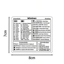 Waterproof Keyboard Shortcut Stickers, Windows/Apple Universal, Word Function Key Reminder Stickers, Applicable For Windows/Apple Computers, Word Universal Keyboard Stickers - Multicolor - View 6