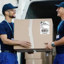 Phomemo 原装 4x6 热敏运输标签，100 张/包 - 4x6 折叠式热敏标签，兼容 Phomemo 241BT 运输标签打印机，强力粘性运输标签，商用级，热敏标签纸，返校季必备 - 多款式 - 查看 4