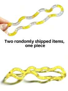 1pc Tango Twist Music Stress Relief Tool, Finger Relaxation & Focus Training, ADHD Stress Relief, Best Birthday/Daily Gift, Desktop Stress Relief Toy For Men & Women, Valentine's Day, Party Favor, Fun - 透明白 - 查看 5