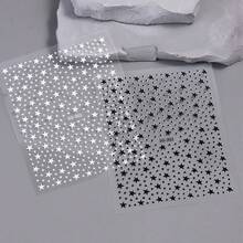Pegatinas de uñas con estrellas metálicas doradas y plateadas estilo Y2K, disponibles en colores negro, blanco, rosa y azul con brillo autoadhesivo, tanto en colores metálicos como neón. Estas decoraciones de uñas son perfectas para manicuras, fiestas y eventos. - Multicolor - Ver 6