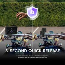 5-Inch Smart Screen Device For Motorcycles With Wireless Carplay And Android Auto Compatibility, Featuring High-Performance Chips, Tire Pressure Monitoring, GPS, A High-Resolution Display, Support For Multiple Languages - Without 64GB TF Card - View 2