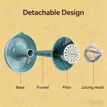1 cái dụng cụ vắt chanh, ép cam bằng tay, dụng cụ ép trái cây cầm tay, dụng cụ ép trái cây gia đình, quà tặng Ngày của Mẹ - Nhiều màu - Xem 4