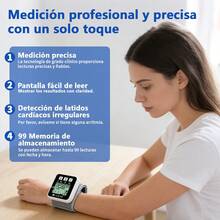 Esfigmomanómetro Electrónico PulseVital | Voz, Pantalla Grande, Alta Precisión, Ideal para Ancianos y Monitoreo en Casa - Negro - Ver 3