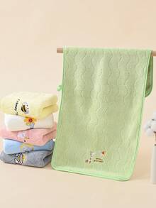 Handuk Wajah/Handuk Mandi Bulu Karang Lembut & Menyerap Warna Polos Unisex, Cocok untuk Semua Musim - Kuning - View 8