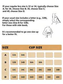 Seamless Silicone Bra Wireless Invisible Supportive Bra Breathable Sexy Deep V Lift Bra, Reusable For Small Bust - Round Cup - View 2