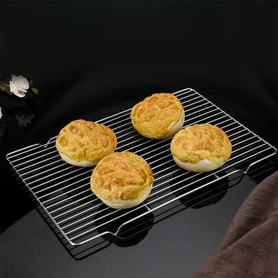 Heavy-Duty Stainless Steel Cooling And Baking Rack - Food , Easy To Clean, Oven And Dishwasher , Ideal For Cooking, Baking, And Cookie Cooling
