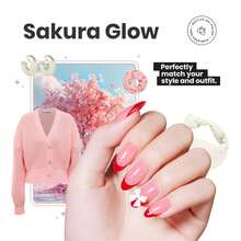 Beetles 6 Colors Heartbeat Nail Polish Set, Hot Pink White Jelly Nude Pink Shimmer Pearl, Quick Dry, DIY Nail Art For Salon & Home Use, Gift For Women & Girls - 6 Colors Heartbeat Pink - 查看 2