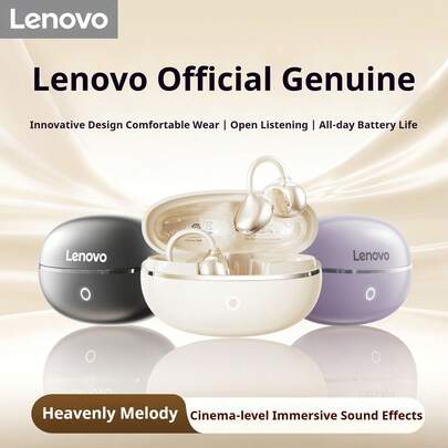  Lenovo XA390 Earphones Open Ear Earbuds Cinema-Level Sound Ultra-Light Noise Cancellation Type-C Charging Headphones Headsets HiFi Stereo Waterproof Sports Long Standby Music