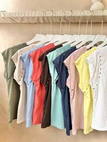 Camisetas femininas - Castanho Café - Ver 6