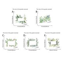 1/5Pcs Watercolor Green Leaf Switch Stickers, Self-Adhesive Removable Decals, Fresh Green Leaf Print, For Switch & Socket, Christmas Decorations - Flower-shaped Switch Stickers - View 12