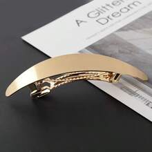 1 chiếc kẹp tóc đơn giản, trơn mượt, làm từ hợp kim kẽm, thích hợp cho tóc đuôi ngựa của nữ, dùng được mọi mùa, làm kẹp tóc, quà sinh nhật. - Kẹp lò xo chải mịn - Xem 9