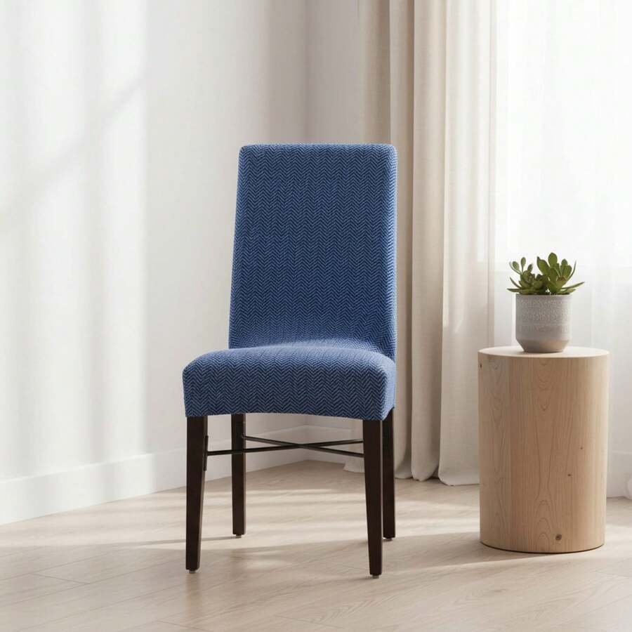 Kiva 2 Chair Covers Made Of Super Elastic Fabric, Various Colors Available – Bi-Elastic Chair Covers, Breathable And Adaptable To Multiple Models, Protection Against Daily Wear And Tear - 藍色 - 查看 1