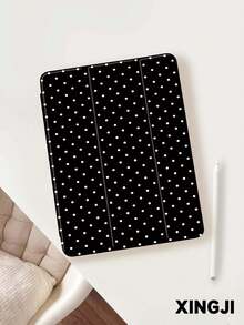 1 件复古可爱波点印花平板电脑保护套，兼容 Kindle Paperwhite 5、Kindle NK 11、10.2 英寸（第十代，2025 年款）、Galaxy Tab A8 10.5 英寸（2022 年款），防震，带支架和自动休眠/唤醒功能 - 彩色 - 查看 5