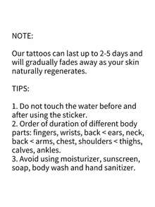 Simple Smile Temporary Tattoo Sticker For Finger - Multicolor - View 6