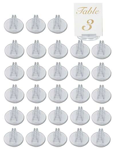 Giá đỡ danh thiếp bằng acrylic trong suốt (20/50/1 cái) - Giá trưng bày trong suốt thời trang, giá đỡ số bàn, kẹp trưng bày mùa tốt nghiệp, kẹp danh thiếp và ghi chú đa chức năng, thích hợp cho tiệc tốt nghiệp, đám cưới, tiệc sinh nhật - Giá trưng bày ảnh/hình ảnh/danh thiếp đa chức năng để bàn, đế chắc chắn, trang trí trung tâm hình tròn trang nhã, thích hợp cho bàn làm việc, dùng để sắp xếp danh thiếp - Thích hợp cho văn phòng phẩm, trang trí sự kiện, v.v. Giá đỡ danh thiếp hiện đại, chất liệu nhựa, kẹp lưu trữ thẻ, giá để danh thiếp