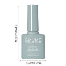 GMUME 7.5毫升军绿色凝胶指甲油，柔和橄榄色调，大地色系，可卸除，UV/LED美甲凝胶，一瓶一色，所见即所得，专业沙龙品质，持久耐用，秋冬风格，DIY居家美甲用品，高显色度指甲油。 - 軍綠色 - 查看 8