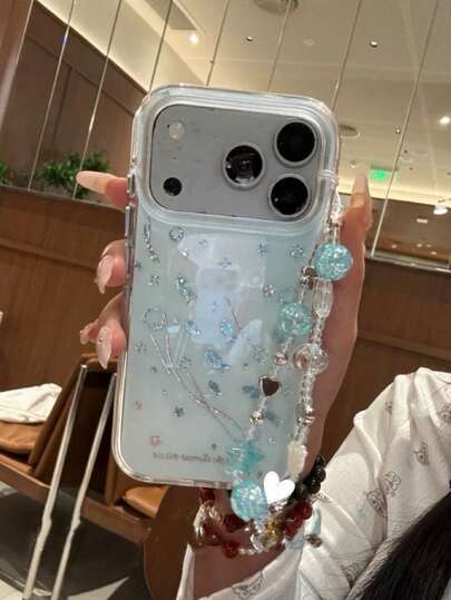 Cute Blue Bubble Fish Phone Case For IPhone 15/17 Pro/17 Pro Max, Soft Full Coverage Protective Cover For IPhone 16/16 Pro Max