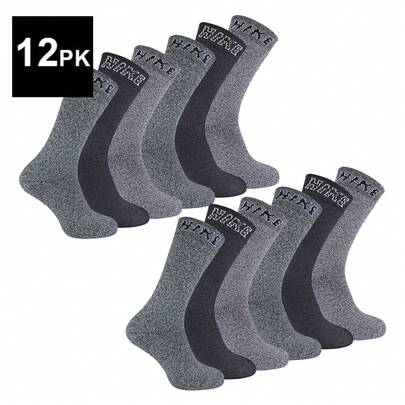 Sock Snob Sock Snob - 12 Pairs Mens Cushioned Crew Hiking Socks | Breathable Walking Boot Socks