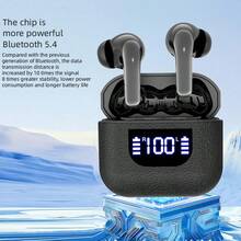 Nuevos auriculares inalámbricos verdaderos de 180mAh, auriculares deportivos de pareja mini TWS 9D HIFI estéreo de alta definición con llamadas Dolby estéreo y auriculares de cuero, adecuados para teléfonos de música Android - Ver 6