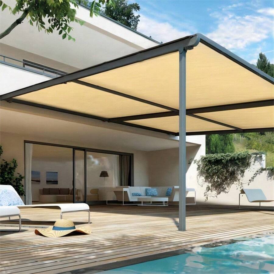 Plant Sunshade Net, High-Density Polyethylene Sunshade Net, Copper Buckles, Multi-Hole Reinforced Structure, Ultra-Dense, Durable, Evenly Woven, Breathable, UV-Resistant. Suitable For Pavilions, Terraces, Gardens, Canopies, Greenhouses, Lawns, Dog Houses, Backyards, Pergolas And Balconies. Available In Multiple Sizes.
