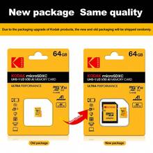 Kodak 柯达存储卡 32GB 64GB 128GB 256GB Class 10 Micro SD 卡 C10 Microsd V30 U3 A1 4K - 黃色 - 查看 10